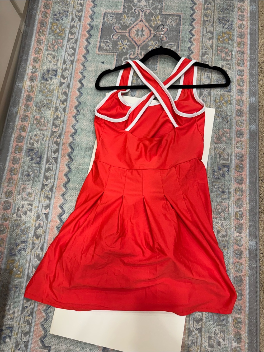 Prince Pickleball Athletic Tank Dress with Crisscross Back and built in shorts - Picture 6 of 6